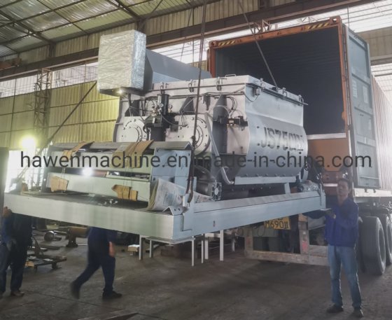 ブロック製造プラント用コンクリートミキサー 双軸コンクリートミキサー