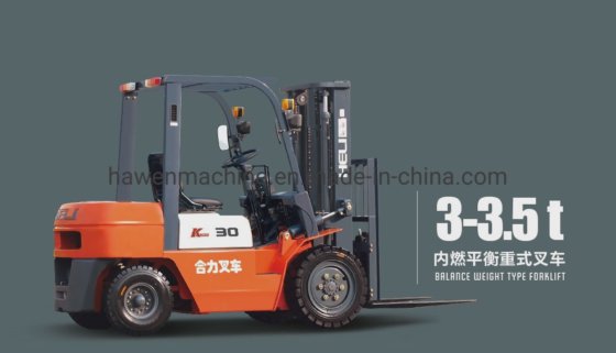 3 ブロック工場用のトン自動ディーゼルフォークリフト