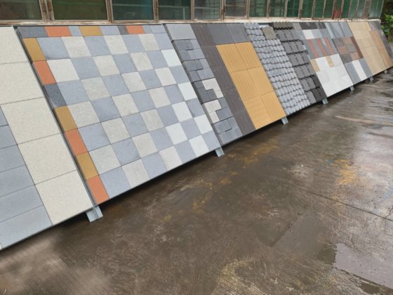 完全自動コンクリート中空ブロック製造機生産ライン、カーブストーン生産ライン