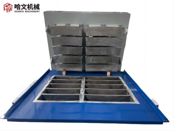 Block making machine with batching