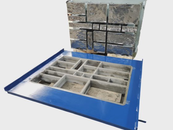 コンクリートブロック舗装用機械のセメントレンガ型