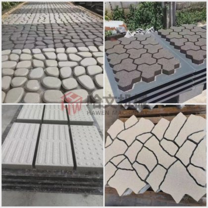 コンクリートブロック舗装用機械のセメントレンガ型