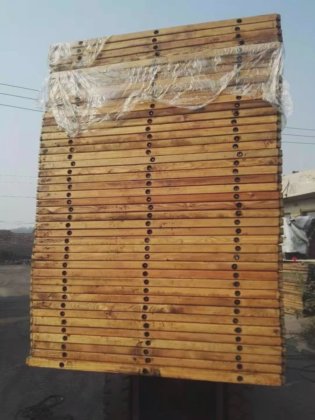 コンクリートブロックレンガ舗装機械使用木製ボード