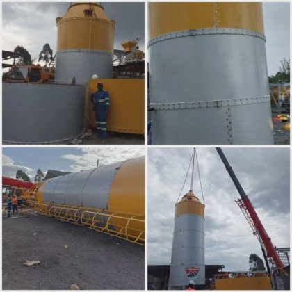 コンクリート建設用組立式ボルト型セメントサイロ