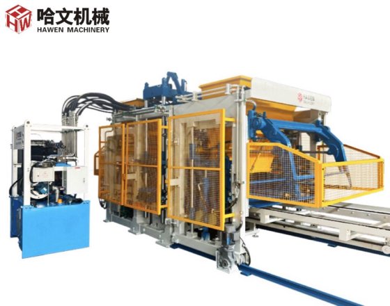 Block making machine with batching