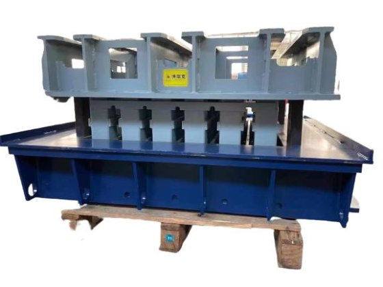 Block making machine with batching