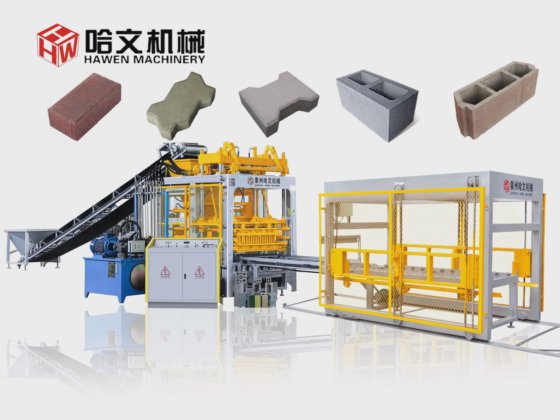Block making machine with batching