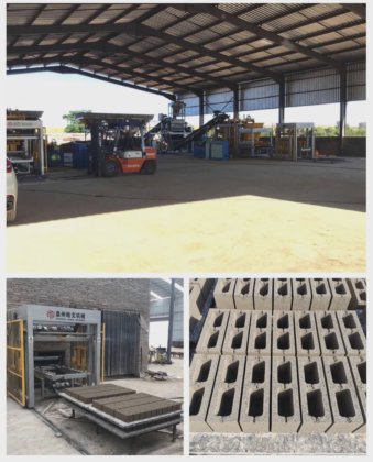 ドイツの技術によるサーボモーターセメントブロックレンガ機械、透水性舗装材の生産用