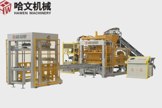 自動テーブル振動油圧プレスコンクリートハロウディスカーブストーン舗装ブロック自動レンガ製造機メキシコで