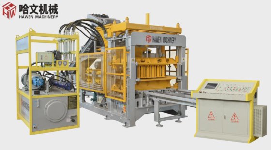 セメントブロック、セメントレンガ、コンクリート舗装材を製造する機械