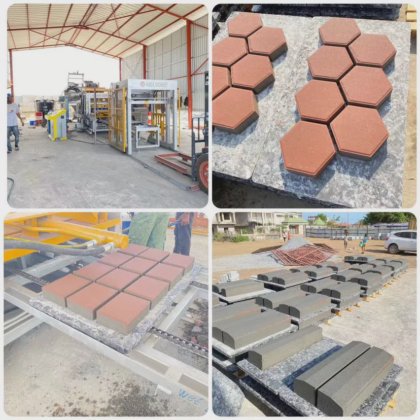 コンクリートカーブレンガ製造機