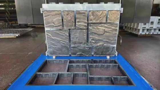 コンクリートブロック舗装用カーブストーン型枠ブロック製造ライン用