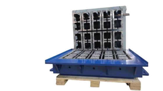 Block making machine with batching