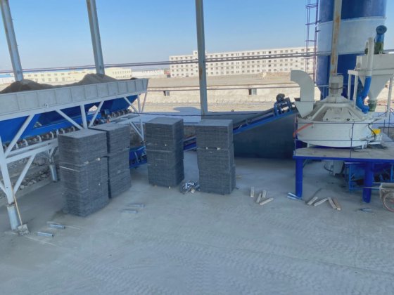 Betonhohlblockpflasterfliesenherstellungsmaschine