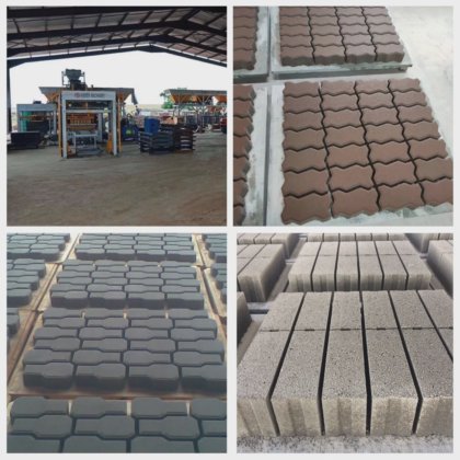 重機自動ブロックレンガインターロック舗装機