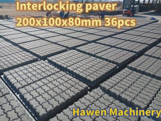 周波数変換技術テーブル振動ブロック舗装レンガ製造機械