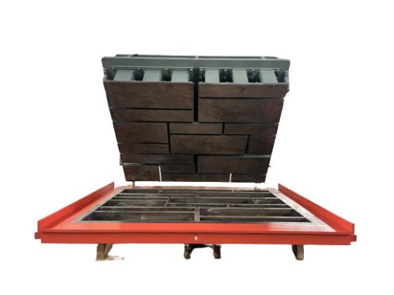 インターロッキングコンクリートジグザグブロック型 重構造 固体ブロック型 大量生産用