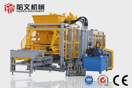 コンクリートブロックレンガ舗装機械ライン