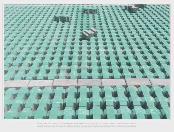 車の駐車場用草舗装レンガ製造機