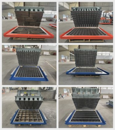 コンクリートハローブロック成形機用ブロック生産用型