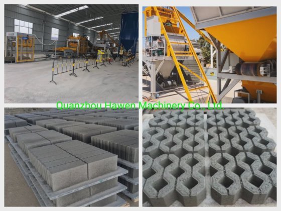 ドイツの技術による自動コンクリート舗装機、レンガブロック製造機械