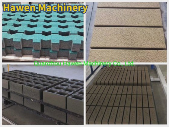 ドイツの技術による自動コンクリート舗装機、レンガブロック製造機械