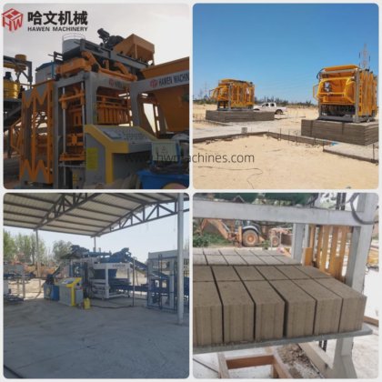 優れた強度の自動コンクリートインターロックブロック製造機、多くの特許技術を搭載