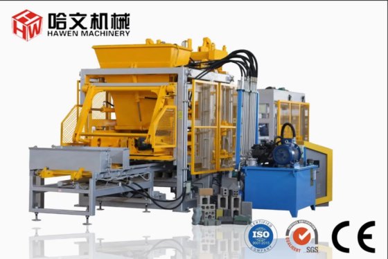 Block making machine with batching