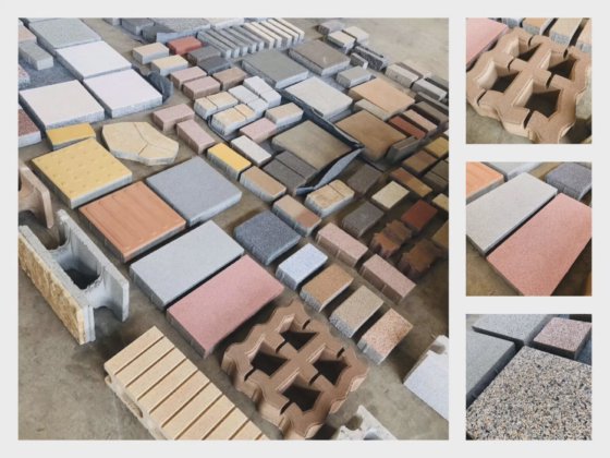 コンクリートブロック、レンガ、舗装用モルタルのブロック生産ライン用型枠