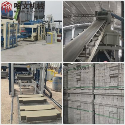 環境に優しい耐久性のある油圧自動セメントブロック製造機、コンクリート舗装用インターロッキングレンガ機械、エジプトの中空ブロック機械