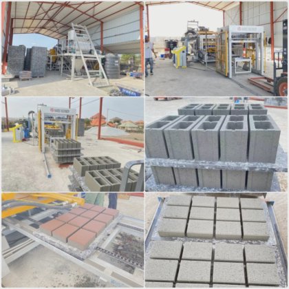 アフリカのコンクリート建設ブロック製造機