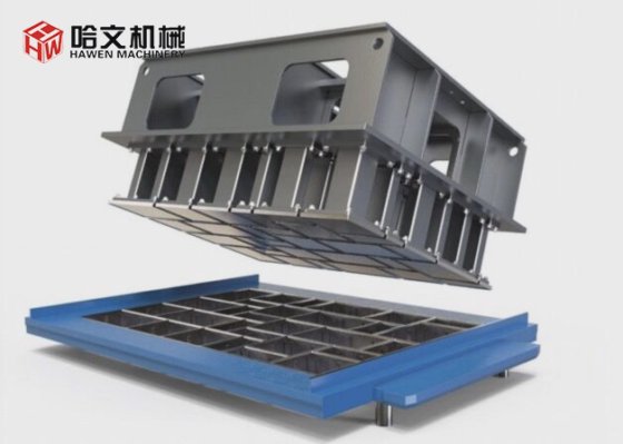 コンクリートレンガ舗装用カーブストーン製造機のブロックモールド