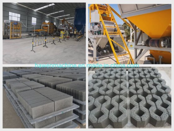 Qt10-15 自動セメント空洞ブロック成形機 固形レンガ製造機 舗装レンガブロック機械