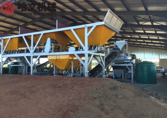 高生産能力の全自動空洞ブロック製造機、コンクリート固体舗装ブロック機、モザンビークのコンクリートブロック製造機