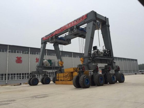 ガントリー中国 300 価格を立ち上げる二重桁メーカーのためのゴム タイヤ 65