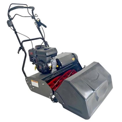 小さな芝生でも扱いやすく、収納も簡単 - 手押し式リールモア コンパクト設計で操作性に優れたシリンダーモア