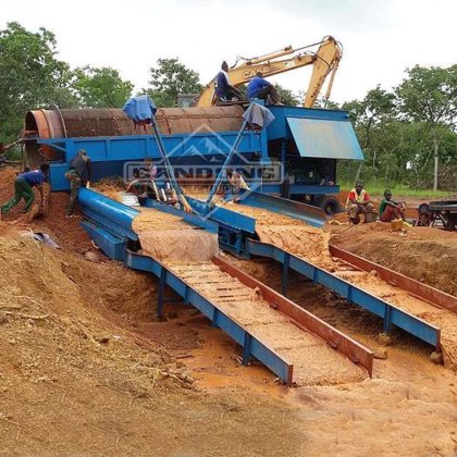 冲积金矿开采机械 滚筒洗涤器 旋转筛