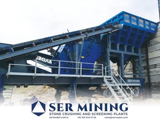 移動式衝撃破砕スクリーニングプラント | シングルシャーシ、最大 500 TPH