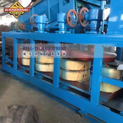 イルメナイト鉄用3枚ディスク磁気分離機