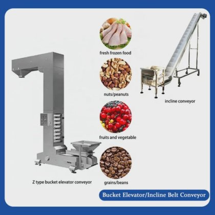食品级喂料机，链斗式提升机，用于零食土豆谷物输送