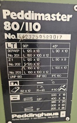 Peddinghaus Peddimaster 80/110