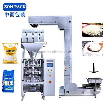 用于混合坚果颗粒的自动粉末颗粒配料秤 2 4 头直线称重式灌装机