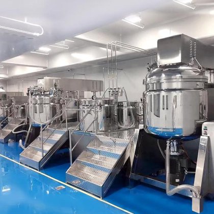 ZT 500L 工厂价真空乳化搅拌机液体小型洗衣盥洗皂制造机沐浴皂生产线