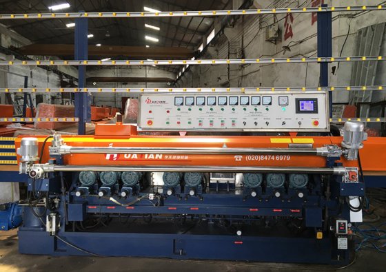 HXM261TP 玻璃直线斜边机(9 个自动主轴,带 PLC)