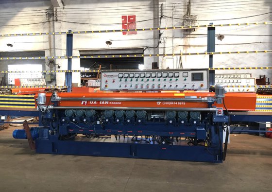 HXM371TP 玻璃直线斜边机（带 PLC 的 11