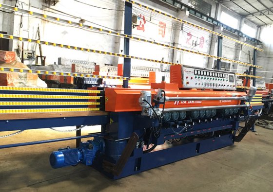 HXM371TP 玻璃直线斜边机（带 PLC 的 11