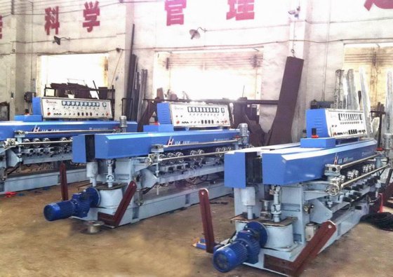 HXM9320T 玻璃直线斜边机（9 个主轴）