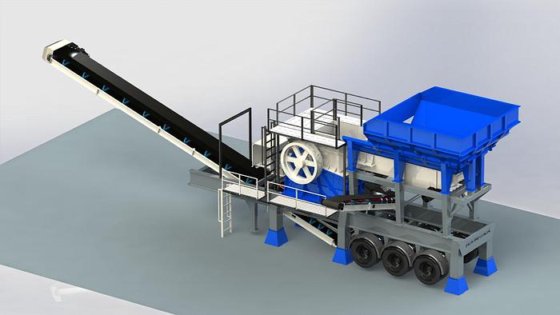 移動式ジョークラッシャー、インパクトクラッシャー、洗浄機を組み合わせる