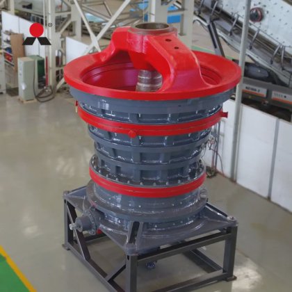 石材成形機一次振動クラッシャ