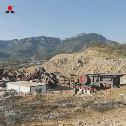 俄罗斯建筑垃圾混凝土移动破碎设备